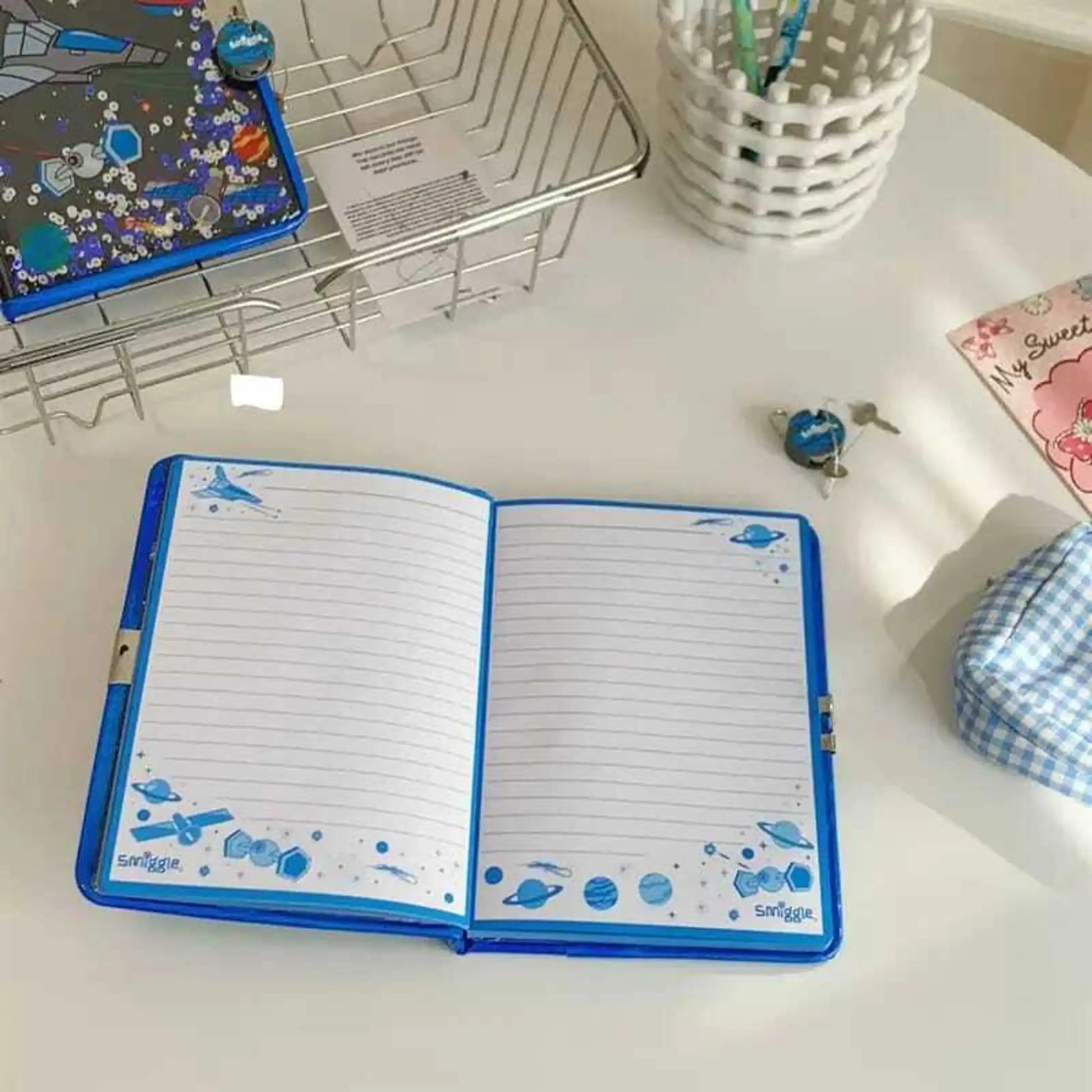 SMGL Space Rocket Sequin Secret Diary