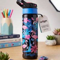 SMGL Tropical Flamingo Flip Top Water Bottle (650 ml)
