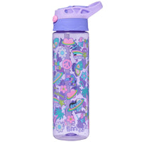 SMGL Good Vibes Purple Flip Top Water Bottle (650 ml)