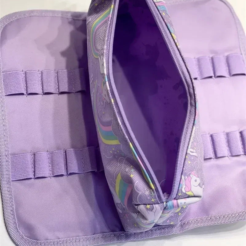SMGL Flying Rainbow Unicorn Double Layer Pencil Case