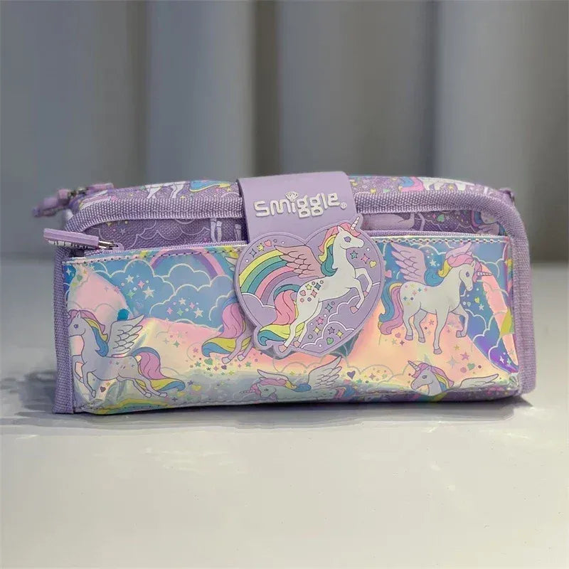 SMGL Flying Rainbow Unicorn Double Layer Pencil Case