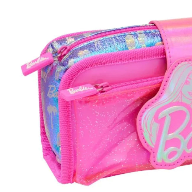 Barbie x SMGL Pink Iridescent Double Layer Pencil Case