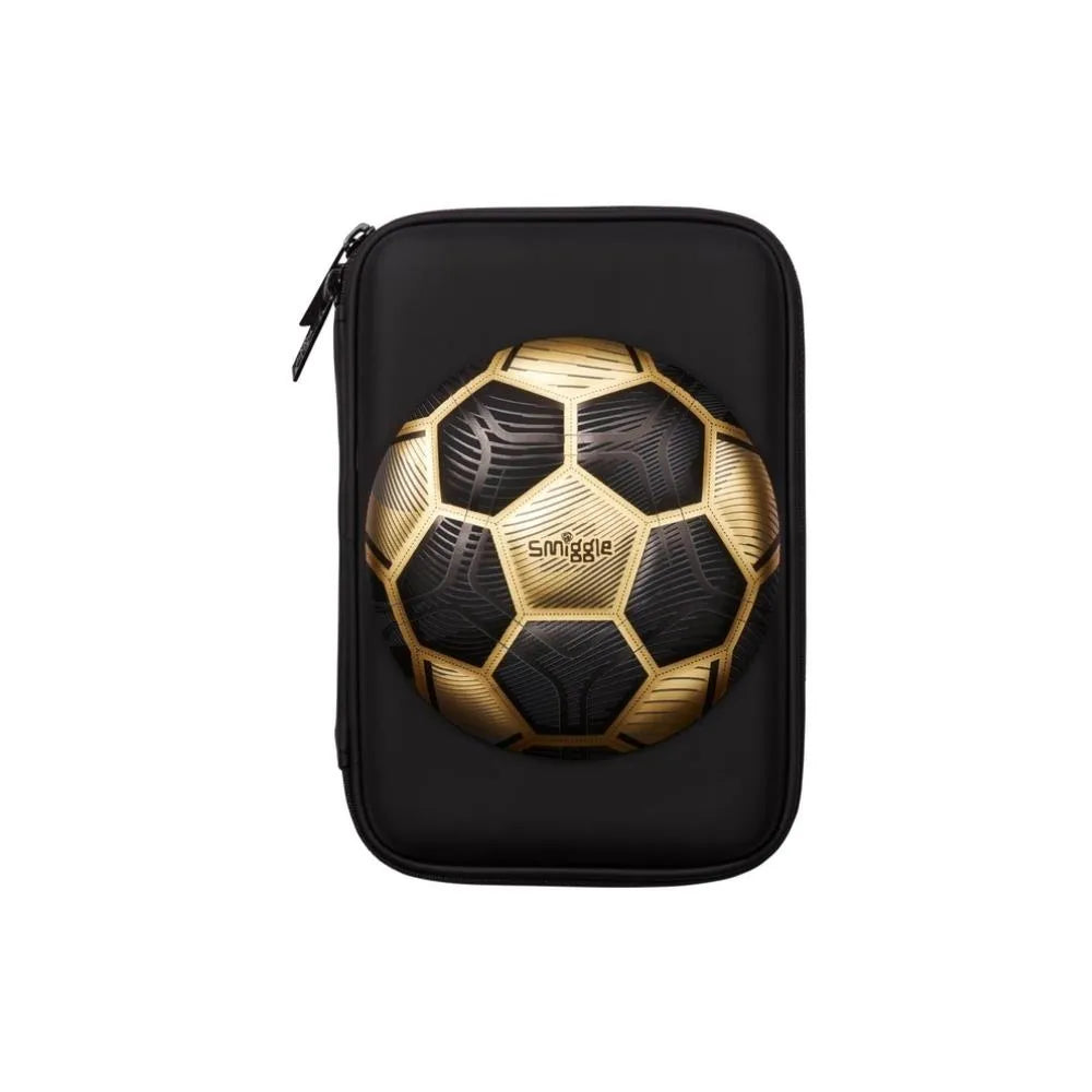 SMGL Football Gold Black Hardtop Pencil Case
