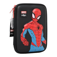 Marvel x SMGL Spiderman Black Hardtop Pencil Case