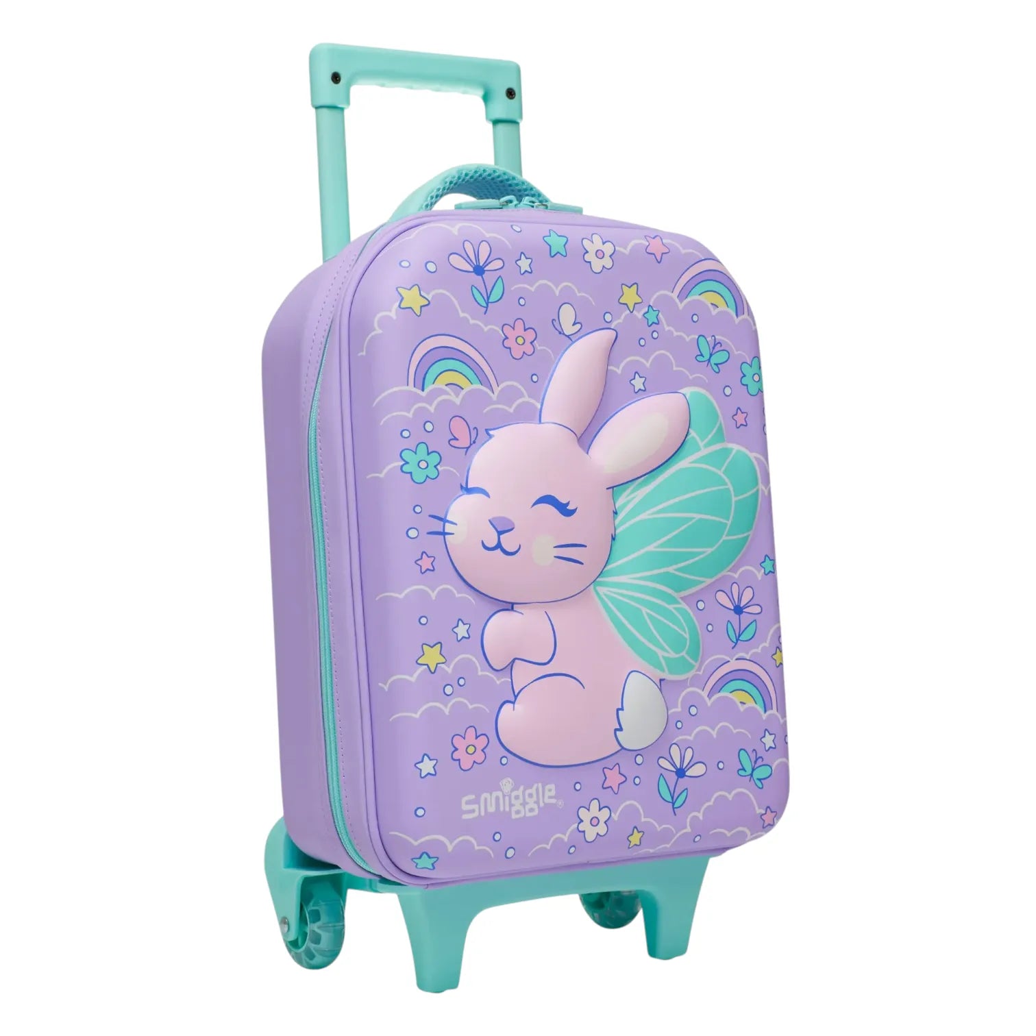 SMGL Fairy Bunny Lavender Junior Hardtop Trolley Bag