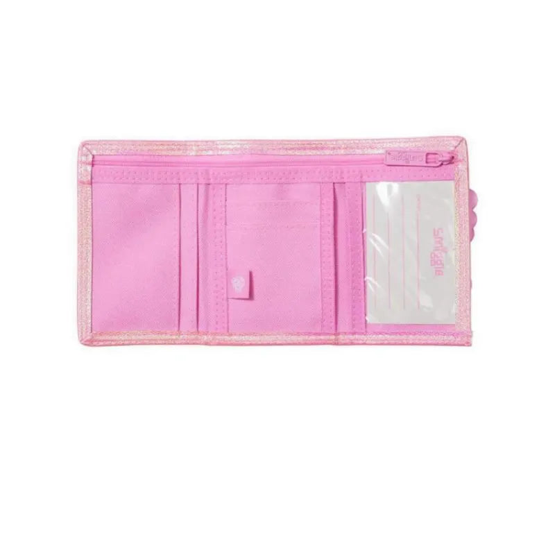 SMGL Smiling Flower Pink Tri-Fold Wallet