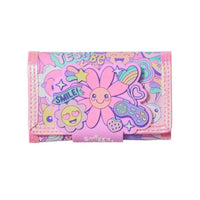 SMGL Smiling Flower Pink Tri-Fold Wallet