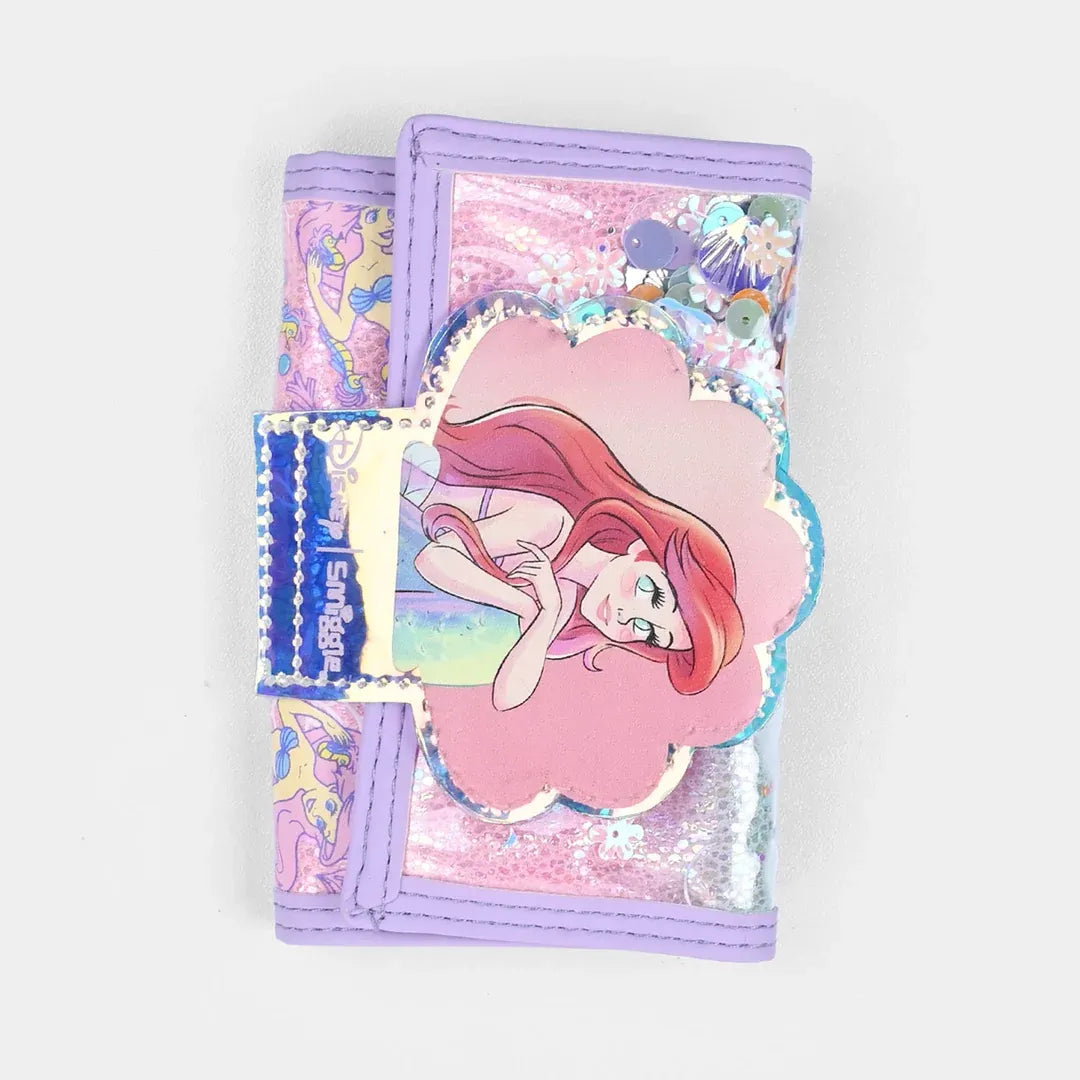 SMGL Little Mermaid Ariel Sequin Shell Tri-Fold Wallet