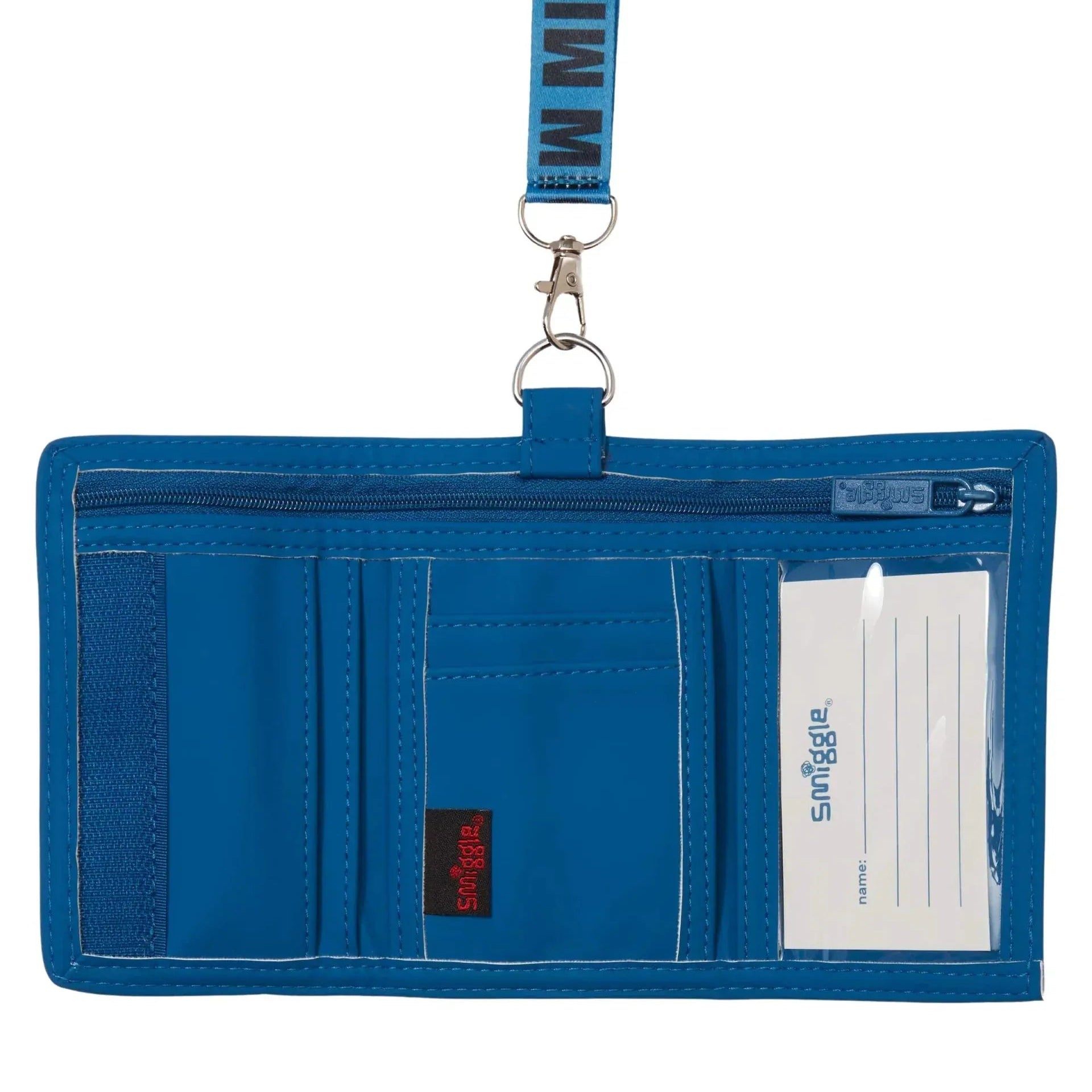 SMGL Mickey Mouse Blue Tri-Fold Lanyard Wallet