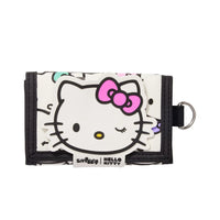 SMGL Hello Kitty White Tri-Fold Lanyard Wallet