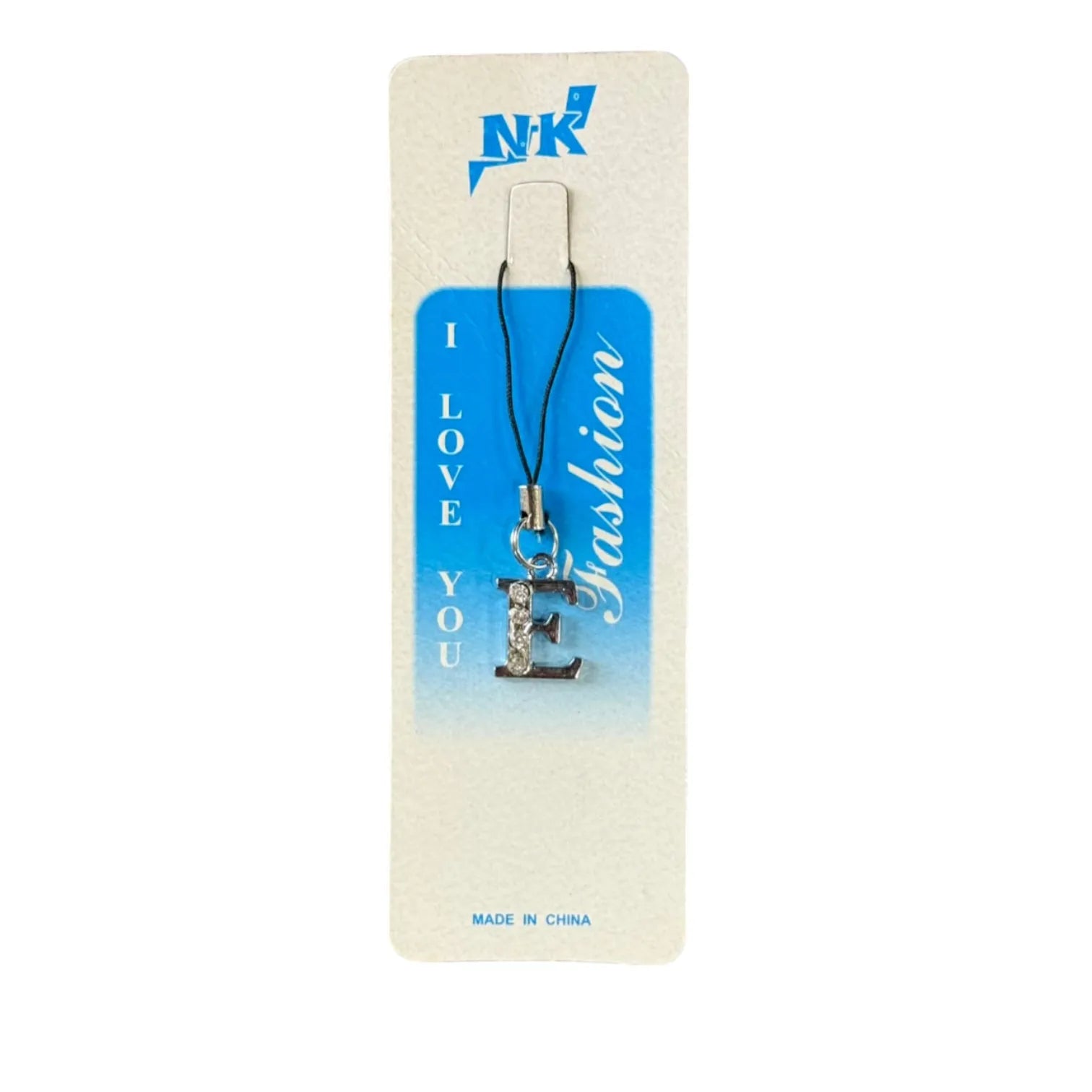 Sparkling Rhinestone Alphabet Initial Keychain