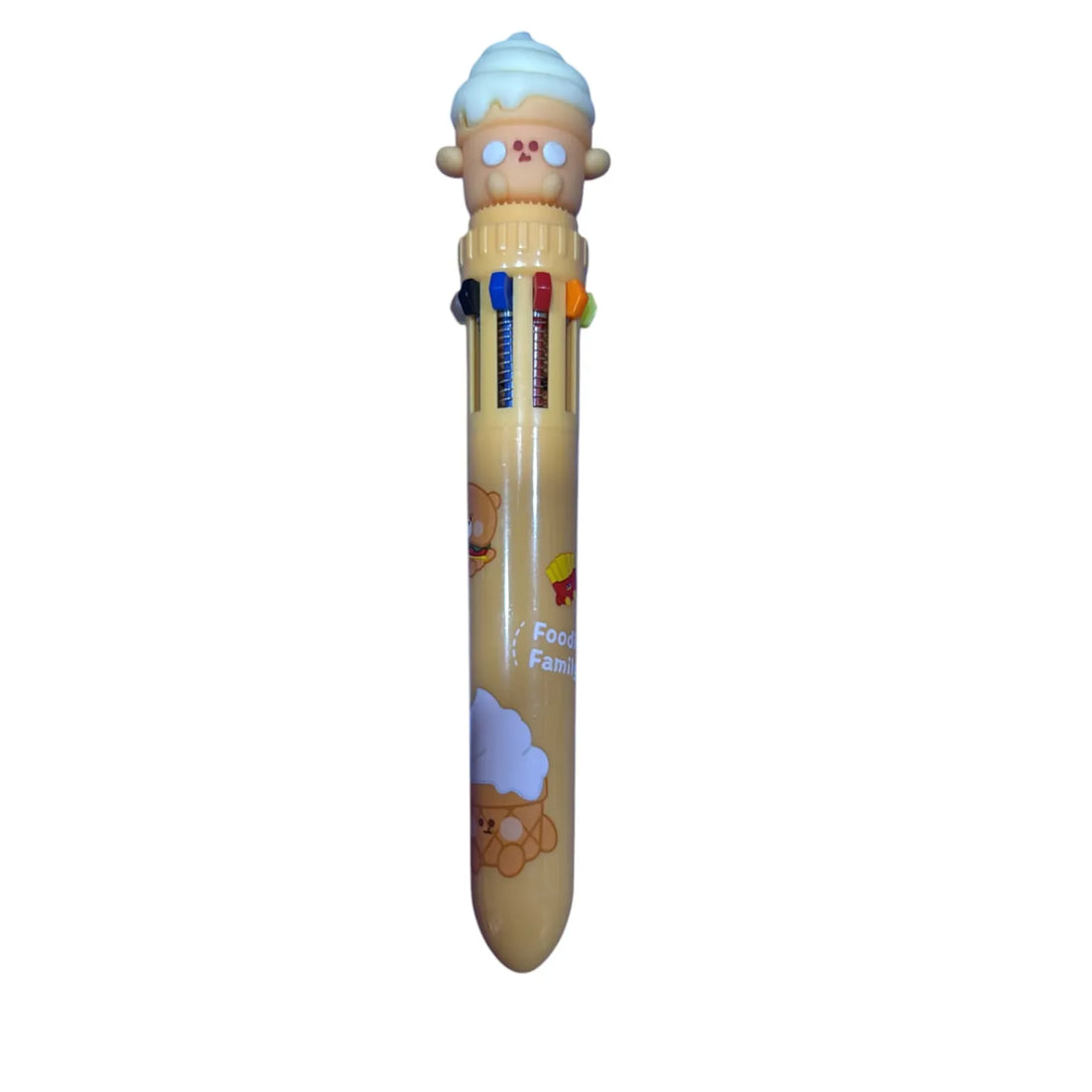 Kawaii 10-in-1 Multicolor Ballpoint Shuttle Pen