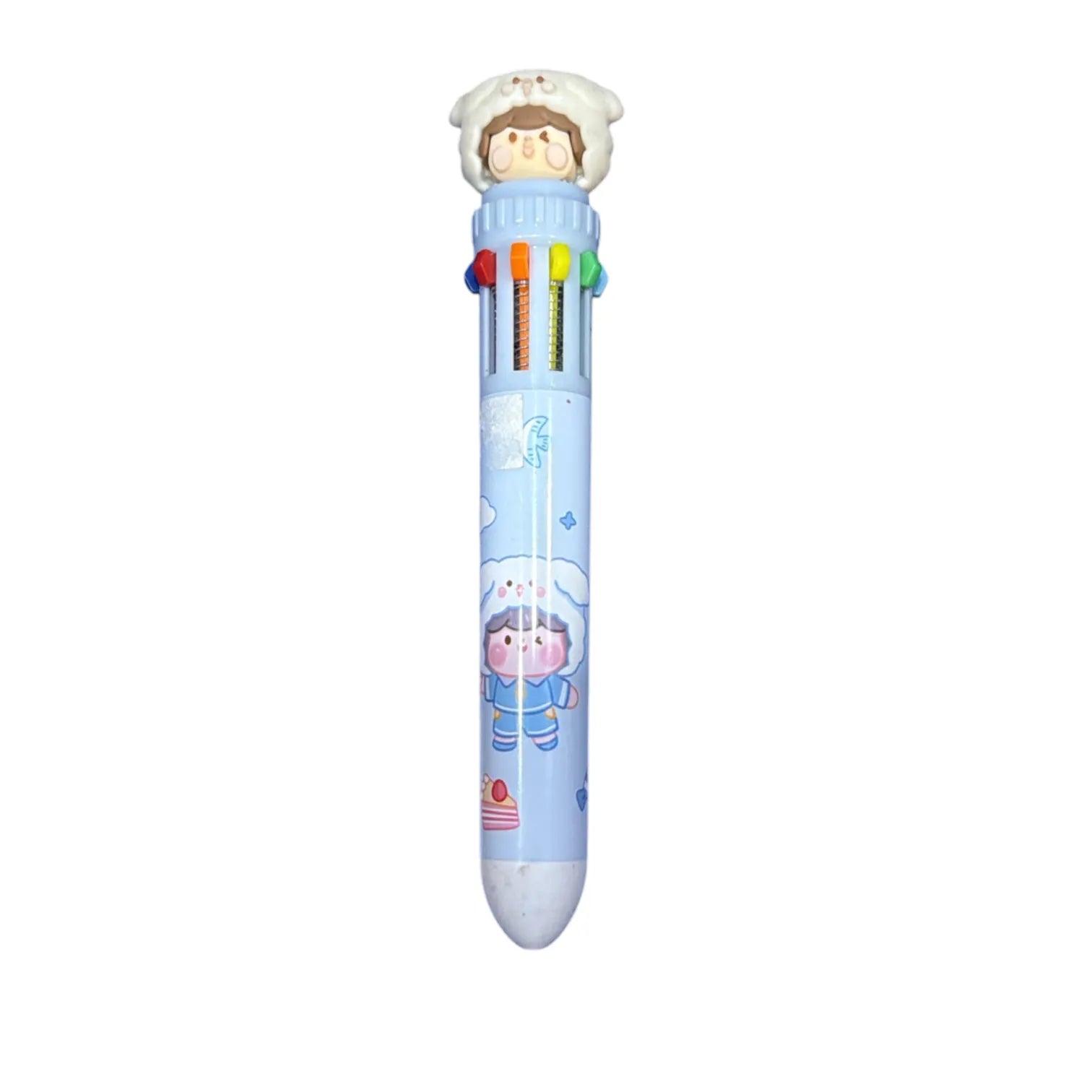 Kawaii 10-in-1 Multicolor Ballpoint Shuttle Pen