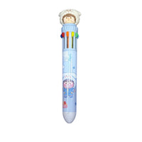 Kawaii 10-in-1 Multicolor Ballpoint Shuttle Pen