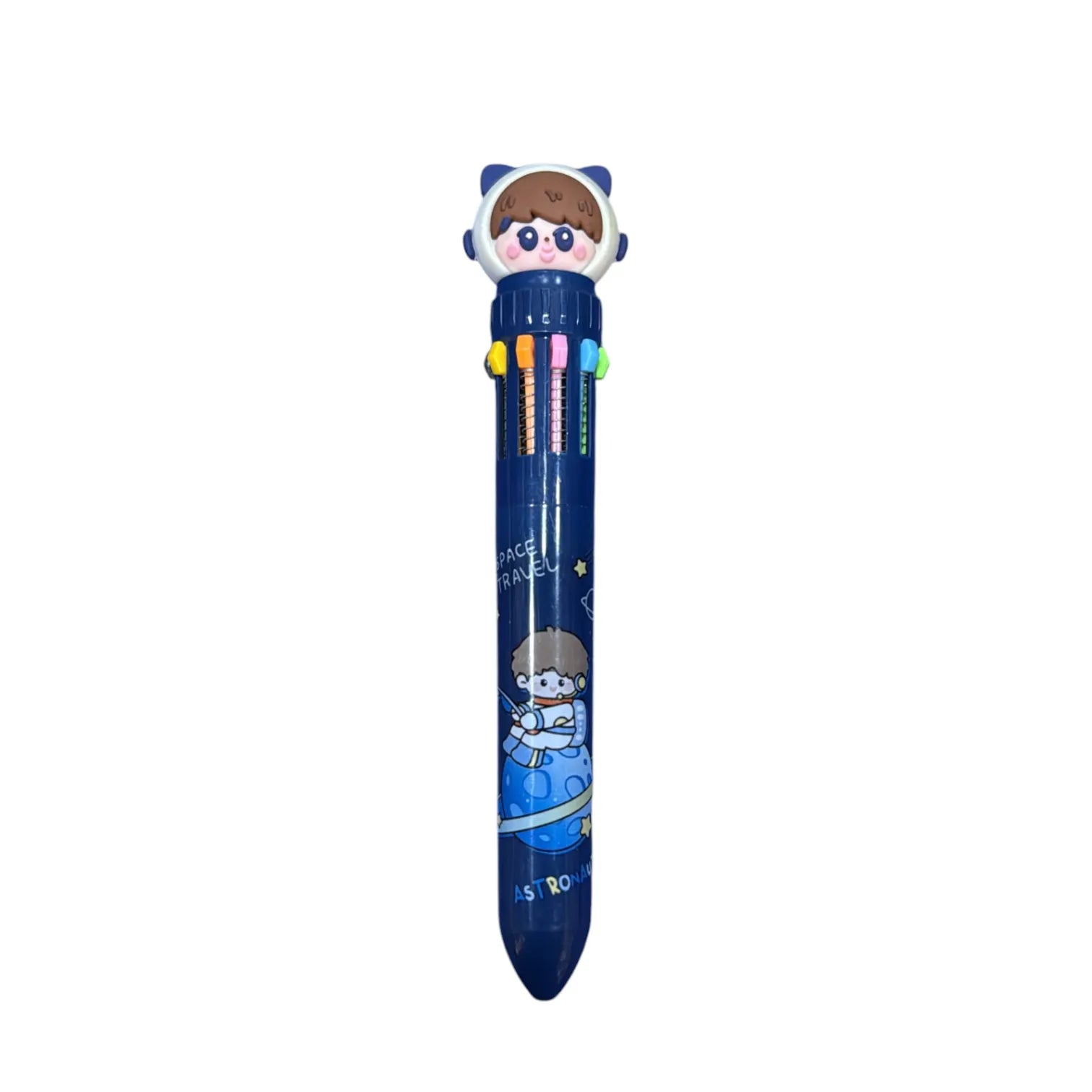 Kawaii 10-in-1 Multicolor Ballpoint Shuttle Pen