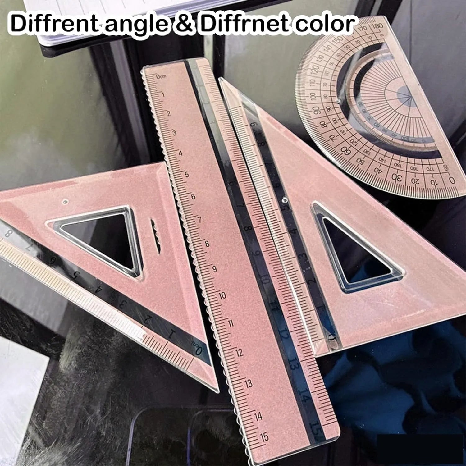 Aurora Color-Changing Geometry Ruler