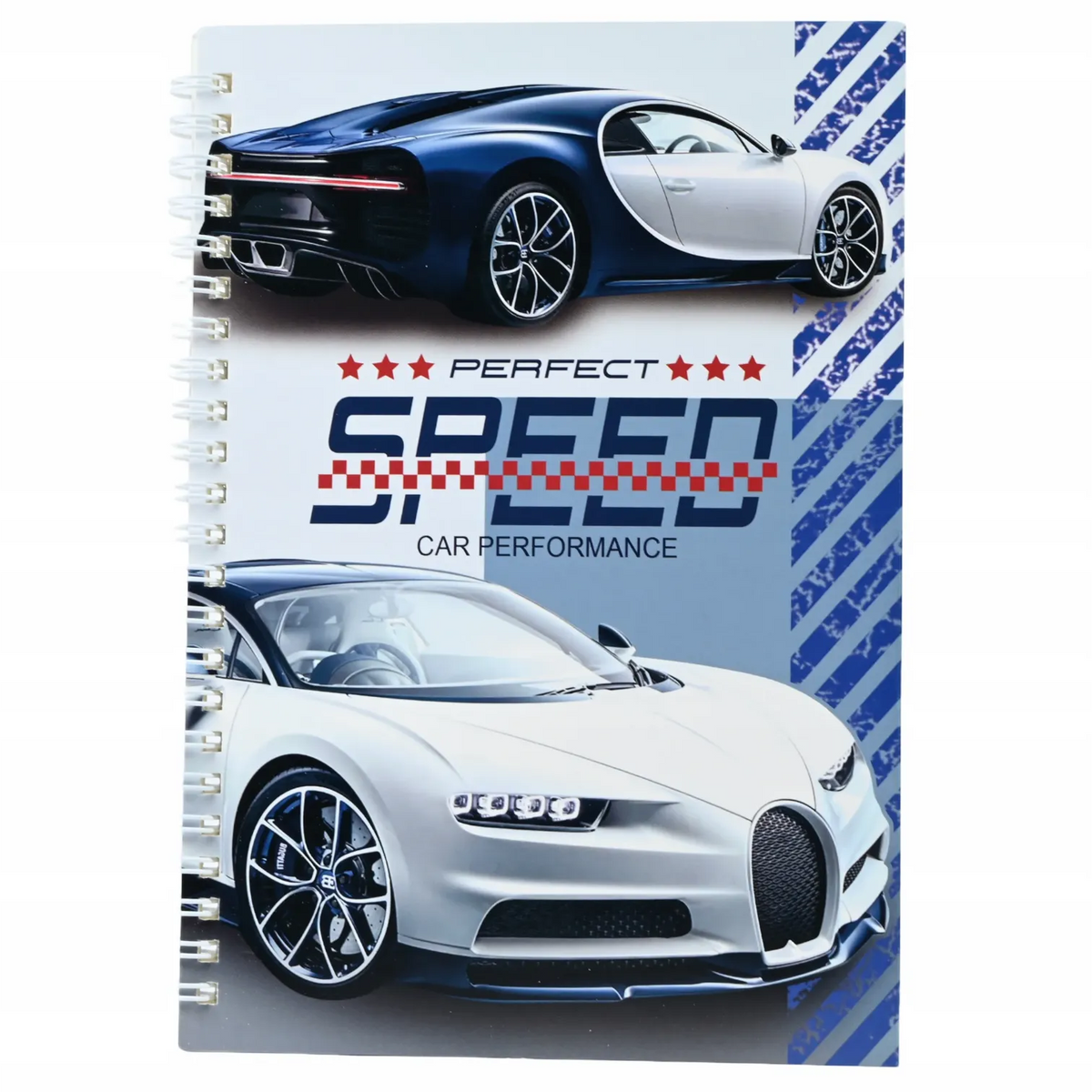 Supercar and Motocross Spiral A5 Notebooks