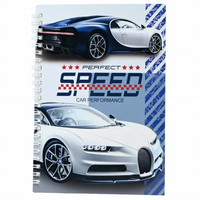 Supercar and Motocross Spiral A5 Notebooks