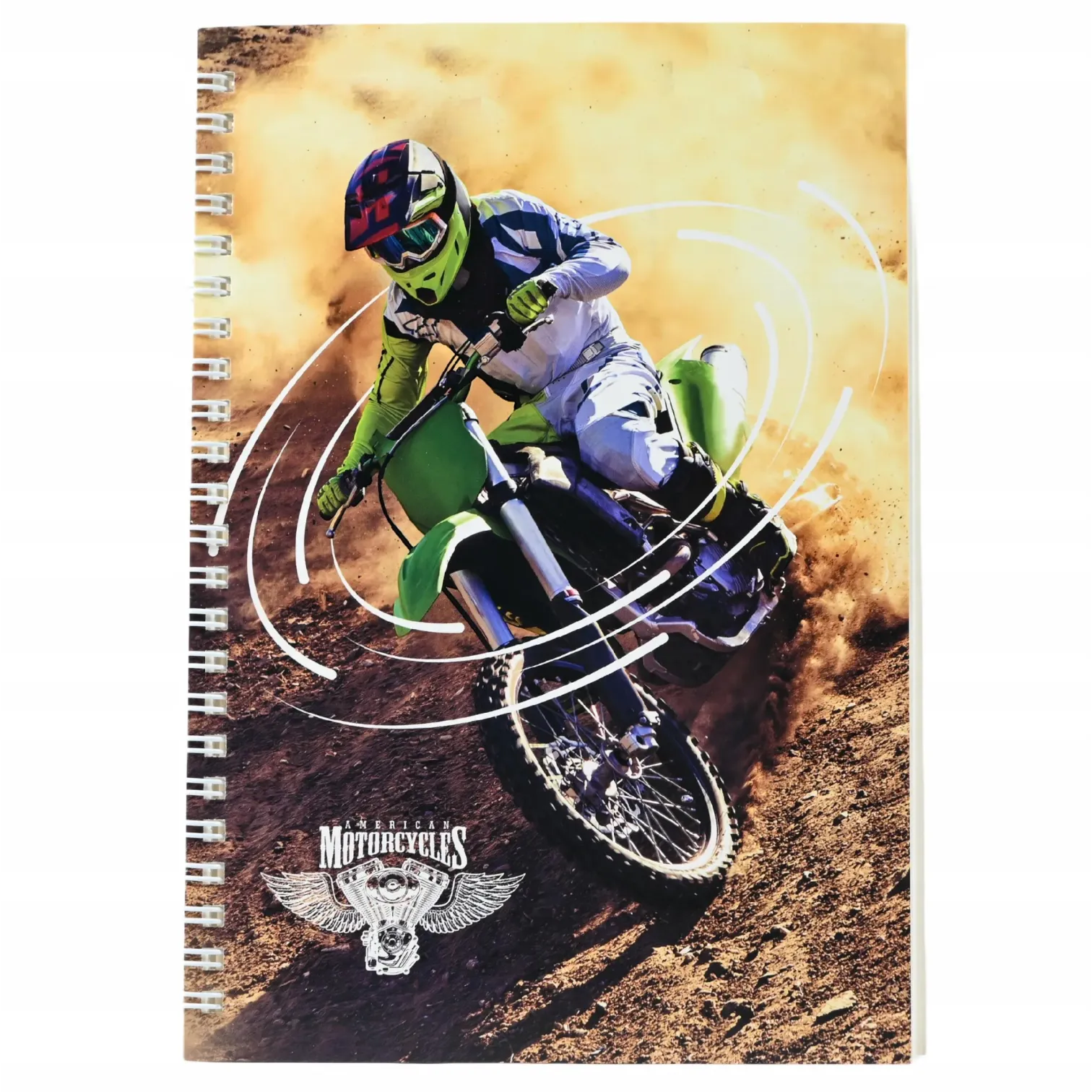 Supercar and Motocross Spiral A5 Notebooks