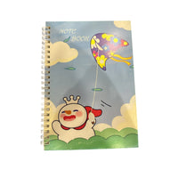 Embossed Cute Dino and Kawaii Character Spiral Notebooks
