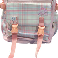Pastel Plaid Kawaii Backpack