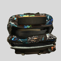 Graffiti Football Multi-Pocket Backpack