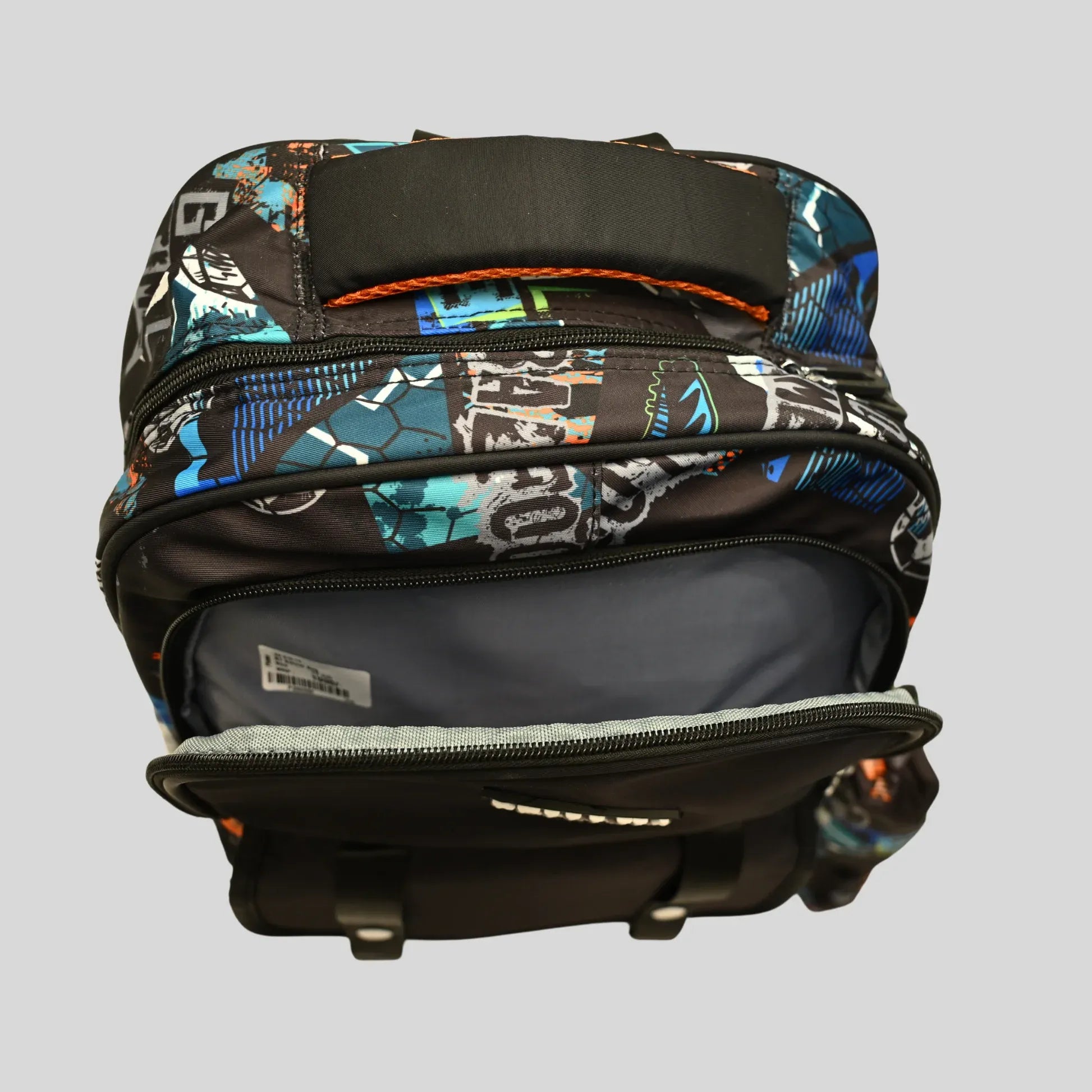 Graffiti Football Multi-Pocket Backpack