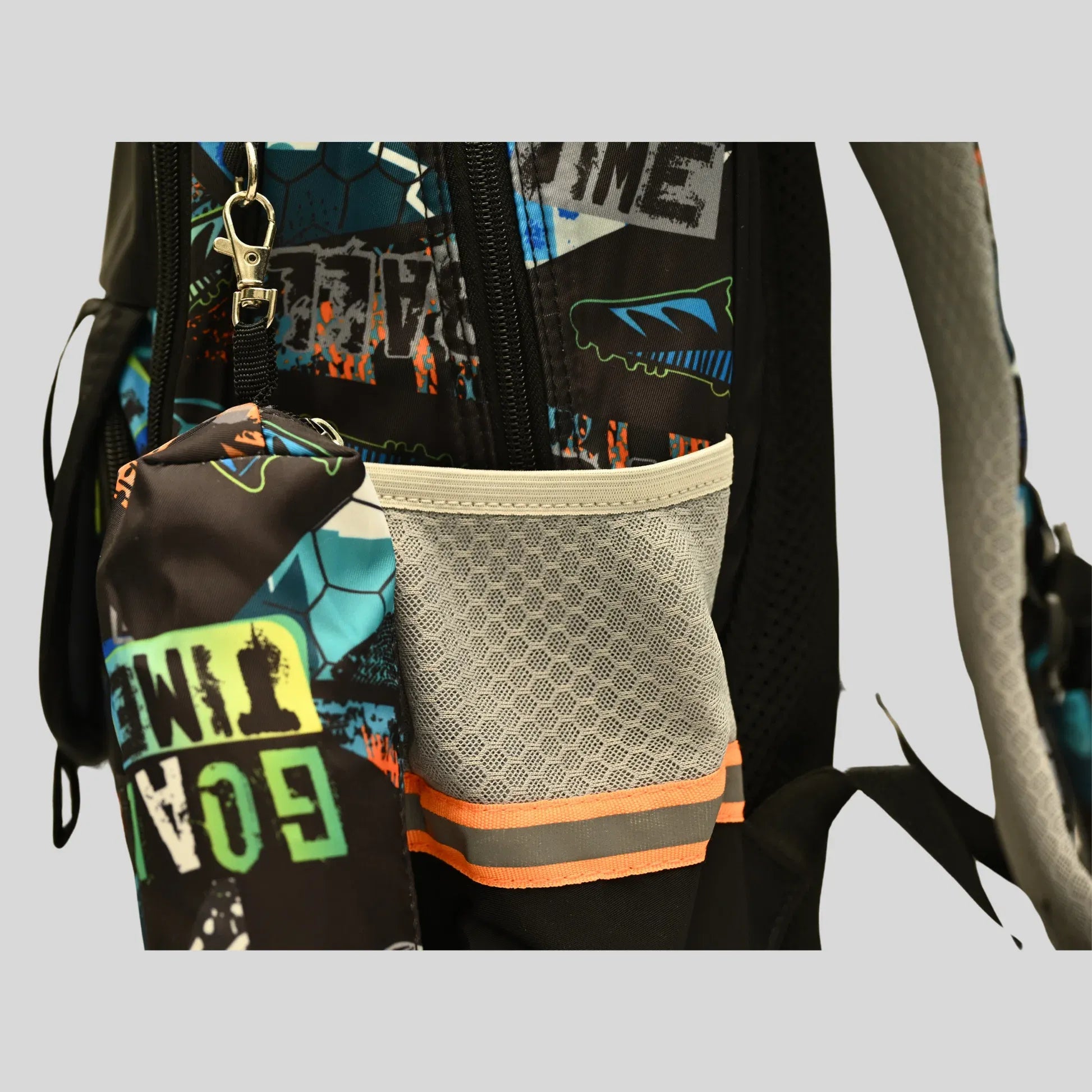Graffiti Football Multi-Pocket Backpack