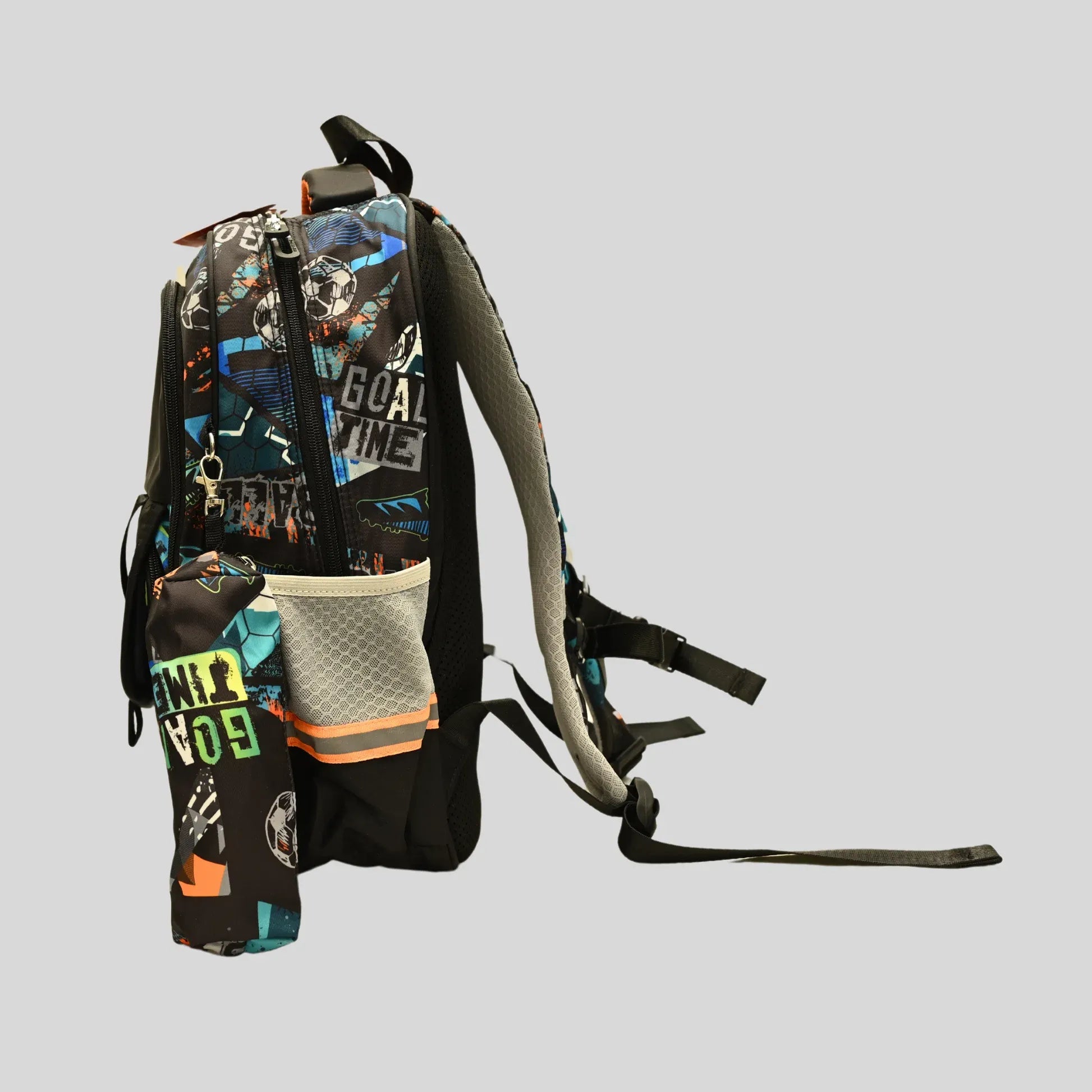 Graffiti Football Multi-Pocket Backpack