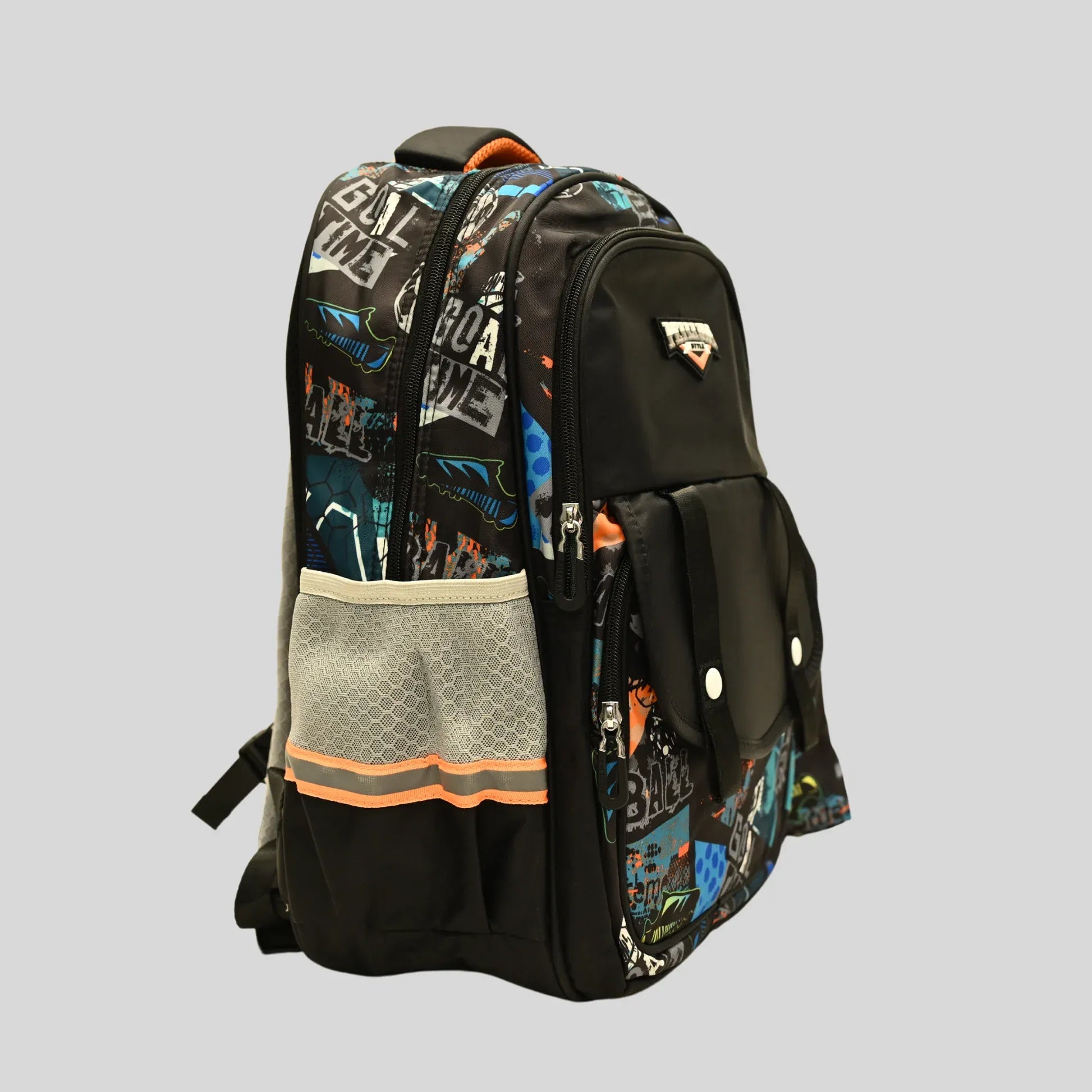 Graffiti Football Multi-Pocket Backpack
