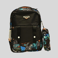 Graffiti Football Multi-Pocket Backpack