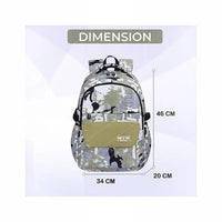 Urban Camo Multi-Pocket Tactical School Backpack