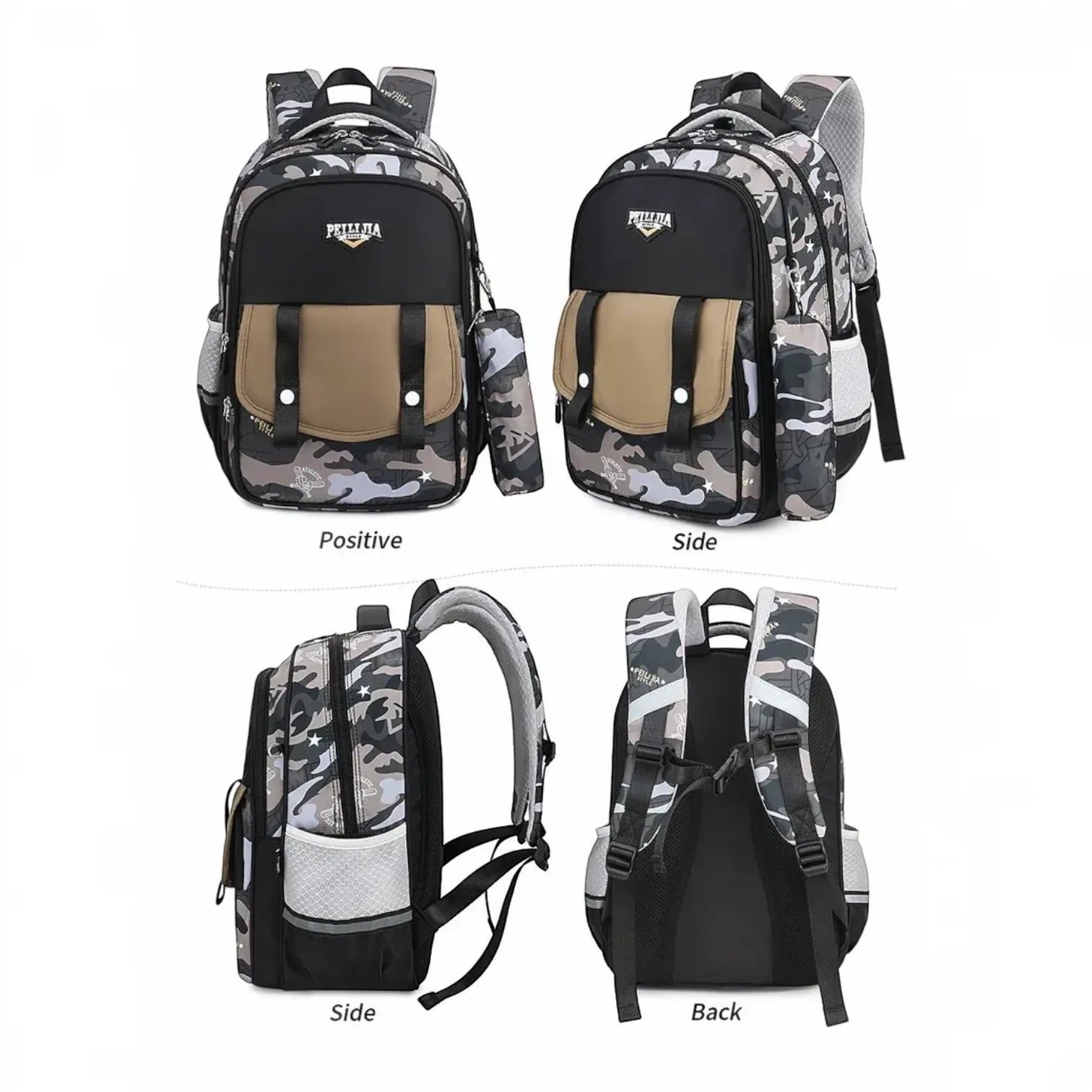 Urban Camo Multi-Pocket Tactical Backpack