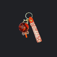 Floating Liquid Heart Quicksand Keychain