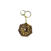 Handmade Crochet Glazed Donut Keychain