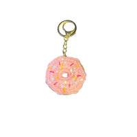 Handmade Crochet Glazed Donut Keychain