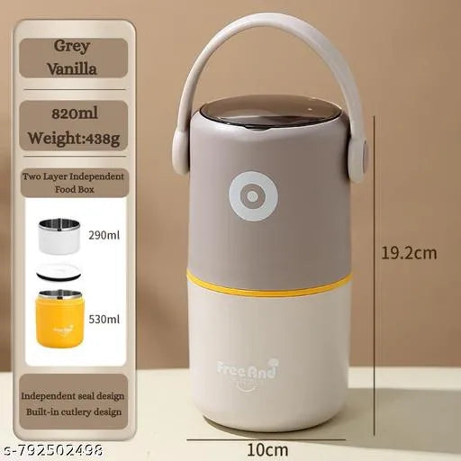 Portable Cylindrical Insulated Lunch Box