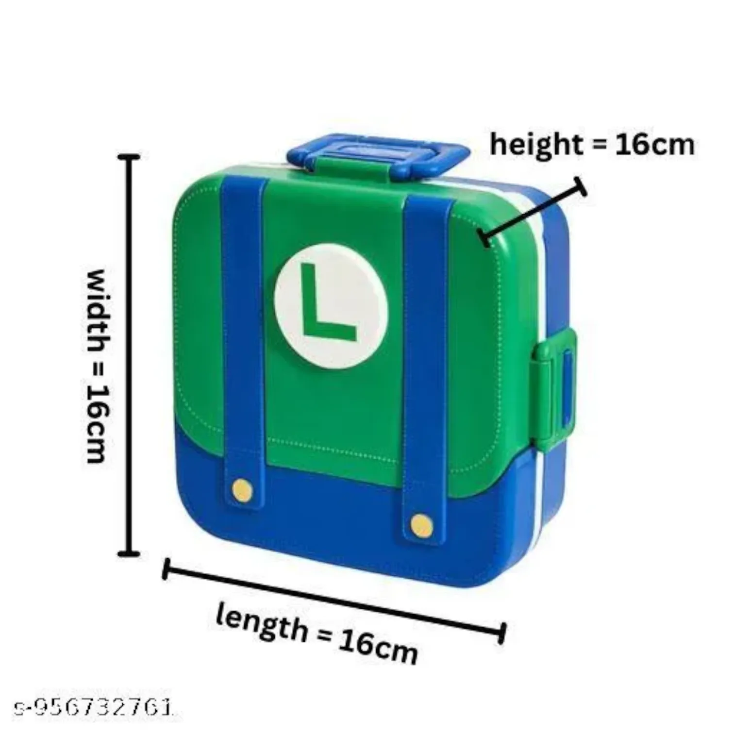 Mario Kingdom Overalls Suitcase Bento Lunch Box