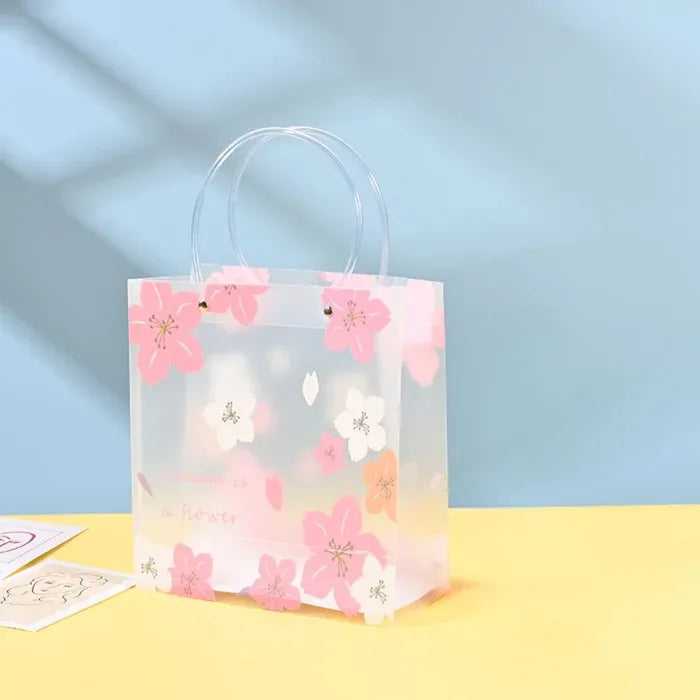 Frosted Cherry Blossom Aesthetic Gift Tote Bag