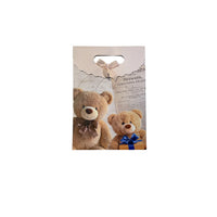Aesthetic Pastel Floral and Teddy Bear Boutique Gift Bags