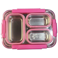 3-Compartment Stainless Steel Bento Lunch Box
