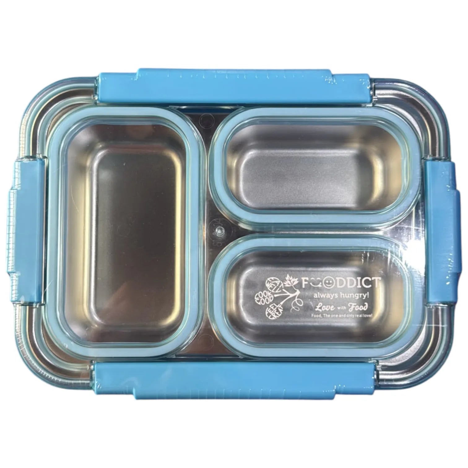 3-Compartment Stainless Steel Bento Lunch Box