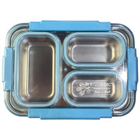 3-Compartment Stainless Steel Bento Lunch Box