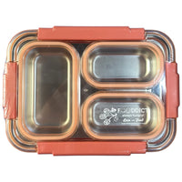 3-Compartment Stainless Steel Bento Lunch Box