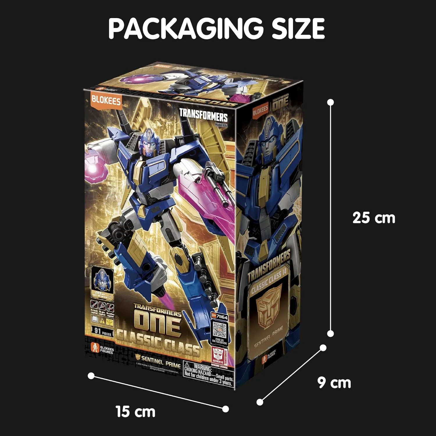 Blokees Transformers One Classic Class 14 Sentinel Prime Model Kit