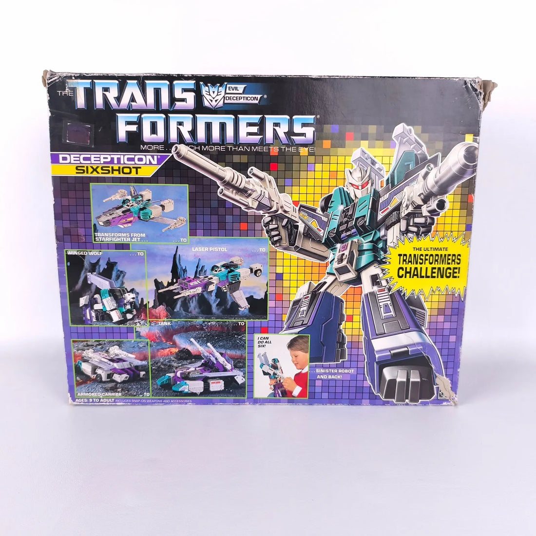 Transformers Vintage G1 Decepticon Sixshot Six-Changer Figure