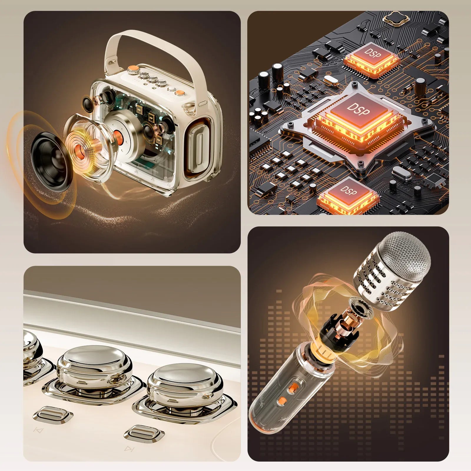 Divoom SongBird Ultra Powerful Karaoke Bluetooth Speaker