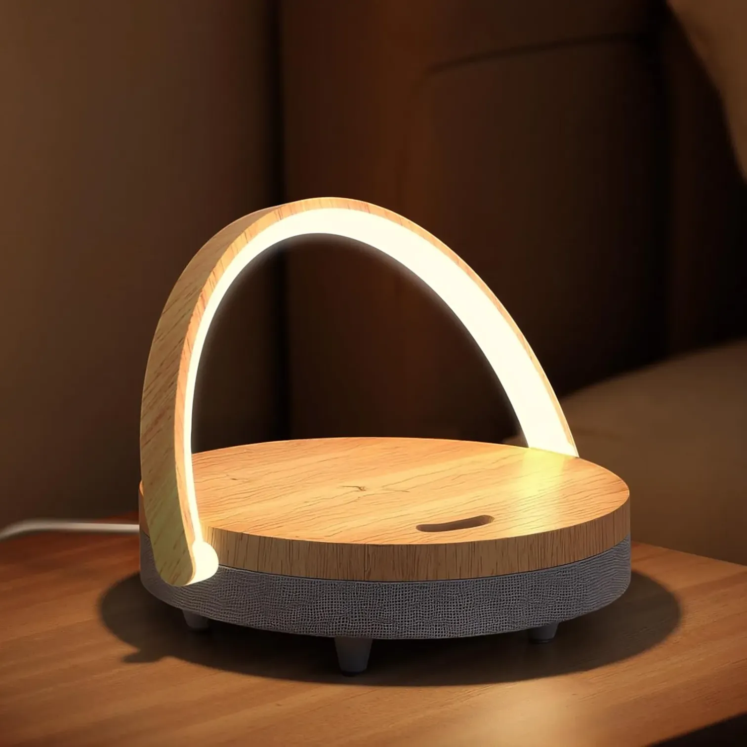 EZVALO 4-in-1 Touch Bedside Lamp Bluetooth Speaker