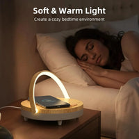 EZVALO 4-in-1 Touch Bedside Lamp Bluetooth Speaker