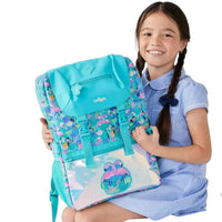SMGL Tropical Lemur and Flamingo Holographic Buckleflap Backpack